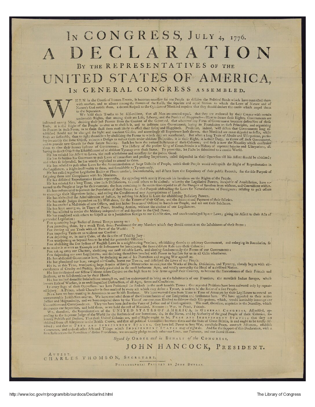 Declaration of Independence